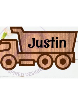 Intra απο ξύλο plywood 3mm-4mm πάχος - Περίγραμμα οχημάτων κατασκευής ανατρεπόμενων φορτηγών Δίασταση 30x20 cm INTRAFABR-111088930