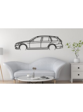 Σετ των 2 Intra απο ξύλο plywood 3mm-4mm πάχος - E91 Touring Laser Cut Car Silhouette Δίασταση 20x20 cm INTRAFABR-112161895