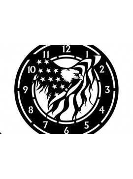 Σετ των 2 Intra απο ξύλο plywood 3mm-4mm πάχος - Πρότυπο κοπής ρολογιού σημαία αετού Δίασταση 20x20 cm INTRAFABR-68290388