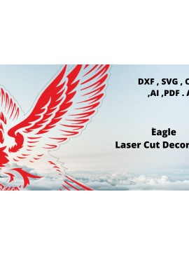 Intra απο ξύλο plywood 3mm-4mm πάχος - Eagle Laser Cut Δίασταση 40x50 cm INTRAFABR-71848878