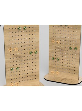 Σετ των 3 Intra απο ξύλο plywood 3mm-4mm πάχος - Στάση οθόνης σκουλαρικιών για  κοπής με λέιζερ Δίασταση 3x3 cm INTRAFABR-108550298