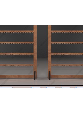 Σετ των 3 Intra απο ξύλο plywood 3mm-4mm πάχος - Οργάνωση κοσμημάτων με βάση για σκουλαρίκια Δίασταση 3x3 cm INTRAFABR-53991068