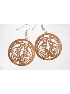 Σετ των 3 Intra απο ξύλο plywood 3mm-4mm πάχος - Σκουλαρίκι Laser Cut, Σκουλαρίκι πεταλούδα Δίασταση 3x3 cm INTRAFABR-66875187