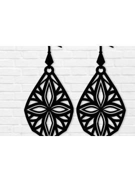 Σετ των 3 Intra απο ξύλο plywood 3mm-4mm πάχος - Σκουλαρίκι Laser Cut File, Σκουλαρίκι  Δίασταση 3x3 cm INTRAFABR-103253664