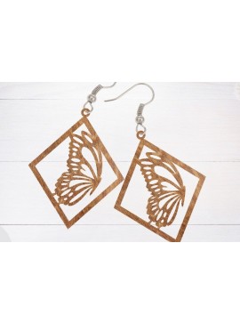 Σετ των 3 Intra απο ξύλο plywood 3mm-4mm πάχος - Σκουλαρίκι Laser Cut File, Σκουλαρίκι  Δίασταση 3x3 cm INTRAFABR-66910147