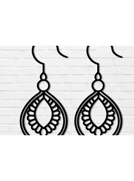 Σετ των 3 Intra απο ξύλο plywood 3mm-4mm πάχος - Σκουλαρίκι Laser Cut File, Σκουλαρίκι  Δίασταση 3x3 cm INTRAFABR-115913481