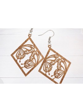 Σετ των 3 Intra απο ξύλο plywood 3mm-4mm πάχος - Σκουλαρίκι Laser Cut File, Σκουλαρίκι  Δίασταση 3x3 cm INTRAFABR-66911343