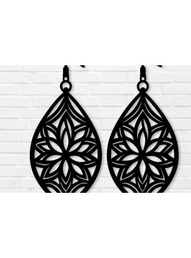 Σετ των 3 Intra απο ξύλο plywood 3mm-4mm πάχος - Σκουλαρίκι Laser Cut File, Σκουλαρίκι  Δίασταση 3x3 cm INTRAFABR-101853234