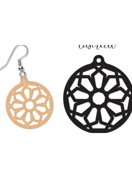 Σετ των 3 Intra απο ξύλο plywood 3mm-4mm πάχος - Σκουλαρίκι Laser Cut  Δίασταση 3x3 cm INTRAFABR-114202216