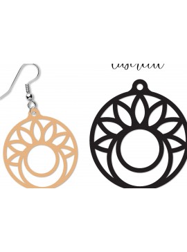 Σετ των 3 Intra απο ξύλο plywood 3mm-4mm πάχος - Σκουλαρίκι Laser Cut  Δίασταση 3x3 cm INTRAFABR-114202242