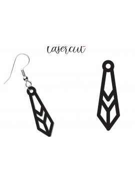 Σετ των 3 Intra απο ξύλο plywood 3mm-4mm πάχος - Σκουλαρίκι LaserCut -  Lasercut Δίασταση 3x3 cm INTRAFABR-117495230