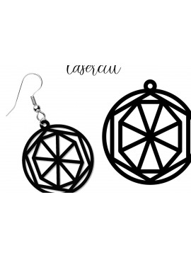 Σετ των 3 Intra απο ξύλο plywood 3mm-4mm πάχος - Σκουλαρίκι LaserCut - Πρότυπο Lasercut Δίασταση 3x3 cm INTRAFABR-118291255