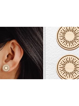 Σετ των 3 Intra απο ξύλο plywood 3mm-4mm πάχος - Σκουλαρίκια μαγνήτης κοπής με λέιζερ | Καρφιά Δίασταση 3x3 cm INTRAFABR-101557638