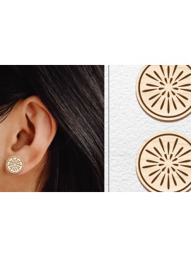 Σετ των 3 Intra απο ξύλο plywood 3mm-4mm πάχος - Σκουλαρίκια μαγνήτης κοπής με λέιζερ | Καρφιά Δίασταση 3x3 cm INTRAFABR-101557719