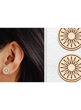 Σετ των 3 Intra απο ξύλο plywood 3mm-4mm πάχος - Σκουλαρίκια μαγνήτης κοπής με λέιζερ | Καρφιά Δίασταση 3x3 cm INTRAFABR-101557979