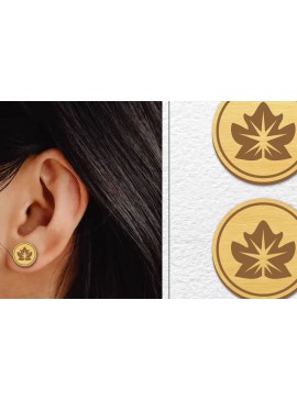 Σετ των 3 Intra απο ξύλο plywood 3mm-4mm πάχος - Σκουλαρίκια μαγνήτης κοπής με λέιζερ | Καρφιά Δίασταση 3x3 cm INTRAFABR-100603483