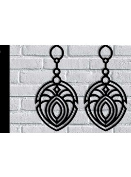 Σετ των 3 Intra απο ξύλο plywood 3mm-4mm πάχος - Σκουλαρίκια Μεταλλικά Αρχεία Τέχνης Τοίχου με Λέιζερ Δίασταση 3x3 cm INTRAFABR-116682869