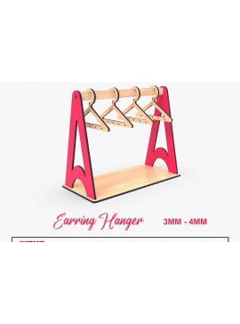 Σετ των 3 Intra απο ξύλο plywood 3mm-4mm πάχος -  κοπής με λέιζερ βάση σκουλαρικιού Δίασταση 3x3 cm INTRAFABR-105142520