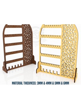 Intra απο ξύλο plywood 3mm-4mm πάχος - Αρχεία  κοπής με λέιζερ βάση σκουλαρικιών Δίασταση 205x60 cm INTRAFABR-119430860