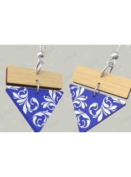 Σετ των 3 Intra απο ξύλο plywood 3mm-4mm πάχος - Σχεδιασμός Σκουλαρίκια | Laser Ακρυλικό & Ξύλο Δίασταση 3x3 cm INTRAFABR-116899157