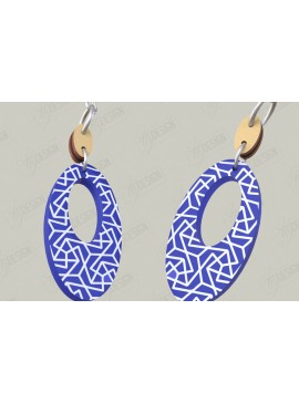 Σετ των 3 Intra απο ξύλο plywood 3mm-4mm πάχος - Σχεδιασμός Σκουλαρίκια | Laser Ακρυλικό & Ξύλο Γ Δίασταση 3x3 cm INTRAFABR-116899134