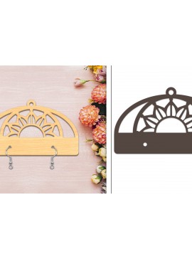 Σετ των 3 Intra απο ξύλο plywood 3mm-4mm πάχος - Στήριγμα σκουλαρίκια Laser Cut Δίασταση 3x3 cm INTRAFABR-103960079