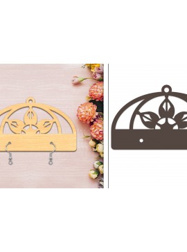 Σετ των 3 Intra απο ξύλο plywood 3mm-4mm πάχος - Στήριγμα σκουλαρίκια Laser Cut Δίασταση 3x3 cm INTRAFABR-103960489