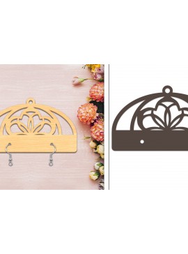 Σετ των 3 Intra απο ξύλο plywood 3mm-4mm πάχος - Στήριγμα σκουλαρίκια Laser Cut Δίασταση 3x3 cm INTRAFABR-103960642