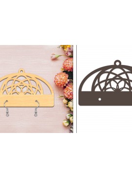 Σετ των 3 Intra απο ξύλο plywood 3mm-4mm πάχος - Στήριγμα σκουλαρίκια Laser Cut Δίασταση 3x3 cm INTRAFABR-103958429