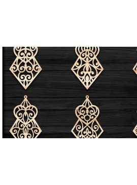 Σετ των 3 Intra απο ξύλο plywood 3mm-4mm πάχος - Σκουλαρίκια Κοσμήματα Laser Cut  Bundle 42 Δίασταση 3x3 cm INTRAFABR-78344124