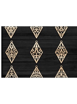 Σετ των 3 Intra απο ξύλο plywood 3mm-4mm πάχος - Σκουλαρίκια Κοσμήματα Laser Cut  Bundle 43 Δίασταση 3x3 cm INTRAFABR-78344131