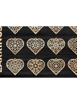 Σετ των 3 Intra απο ξύλο plywood 3mm-4mm πάχος - Σκουλαρίκια Κοσμήματα  Laser Cut Bundle Δίασταση 3x3 cm INTRAFABR-69328469