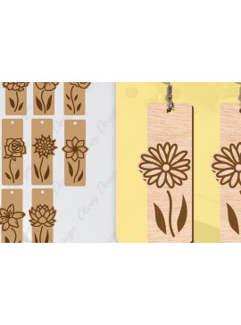 Σετ των 3 Intra απο ξύλο plywood 3mm-4mm πάχος - Σκουλαρίκια Μπρελόκ Laser Cut BNDLE Δίασταση 3x3 cm INTRAFABR-104539011