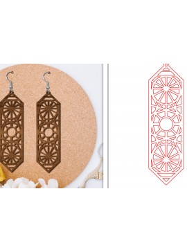 Σετ των 3 Intra απο ξύλο plywood 3mm-4mm πάχος - Σκουλαρίκια Laser Cut | Αφηρημένα σκουλαρίκια Δίασταση 3x3 cm INTRAFABR-114375728