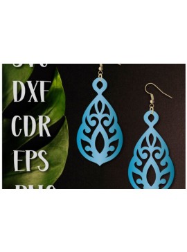Σετ των 3 Intra απο ξύλο plywood 3mm-4mm πάχος - Σκουλαρίκια Laser Cut, Boho Earrings  Δίασταση 3x3 cm INTRAFABR-99489516