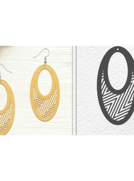 Σετ των 3 Intra απο ξύλο plywood 3mm-4mm πάχος - Σκουλαρίκια Laser Cut | Σχέδιο σκουλαρίκια Δίασταση 3x3 cm INTRAFABR-102045430