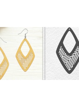 Σετ των 3 Intra απο ξύλο plywood 3mm-4mm πάχος - Σκουλαρίκια Laser Cut | Σχέδιο σκουλαρίκια Δίασταση 3x3 cm INTRAFABR-102045987