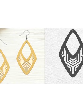 Σετ των 3 Intra απο ξύλο plywood 3mm-4mm πάχος - Σκουλαρίκια Laser Cut | Σχέδιο σκουλαρίκια Δίασταση 3x3 cm INTRAFABR-102046100