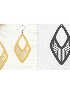 Σετ των 3 Intra απο ξύλο plywood 3mm-4mm πάχος - Σκουλαρίκια Laser Cut | Σχέδιο σκουλαρίκια Δίασταση 3x3 cm INTRAFABR-102046141