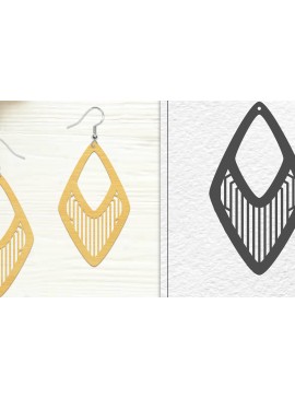 Σετ των 3 Intra απο ξύλο plywood 3mm-4mm πάχος - Σκουλαρίκια Laser Cut | Σχέδιο σκουλαρίκια Δίασταση 3x3 cm INTRAFABR-102046162