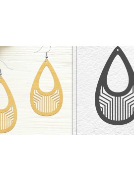 Σετ των 3 Intra απο ξύλο plywood 3mm-4mm πάχος - Σκουλαρίκια Laser Cut | Σχέδιο σκουλαρίκια Δίασταση 3x3 cm INTRAFABR-102046625