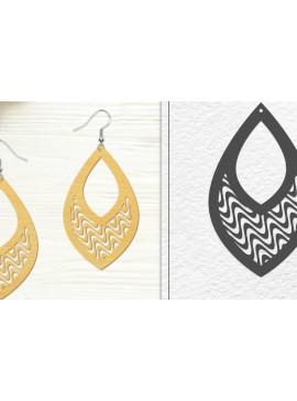 Σετ των 3 Intra απο ξύλο plywood 3mm-4mm πάχος - Σκουλαρίκια Laser Cut | Σχέδιο σκουλαρίκια Δίασταση 3x3 cm INTRAFABR-102044969