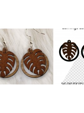 Σετ των 3 Intra απο ξύλο plywood 3mm-4mm πάχος - Σκουλαρίκια Laser cut. Σκουλαρίκια . Δίασταση 3x3 cm INTRAFABR-100852452