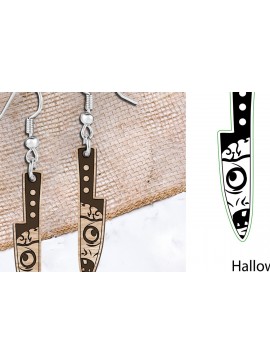 Σετ των 3 Intra απο ξύλο plywood 3mm-4mm πάχος - Σκουλαρίκια Laser cut. Σκουλαρίκια απόκριες. Δίασταση 3x3 cm INTRAFABR-103894665