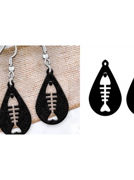 Σετ των 3 Intra απο ξύλο plywood 3mm-4mm πάχος - Σκουλαρίκια Laser cut. Σκουλαρίκια απόκριες. Δίασταση 3x3 cm INTRAFABR-105668908