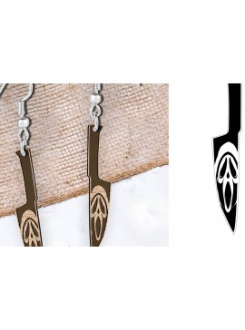 Σετ των 3 Intra απο ξύλο plywood 3mm-4mm πάχος - Σκουλαρίκια Laser cut. Αποκριάτικη  Δίασταση 3x3 cm INTRAFABR-104137281