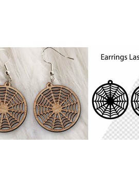 Σετ των 3 Intra απο ξύλο plywood 3mm-4mm πάχος - Σκουλαρίκια Laser cut. Αποκριάτικη  Δίασταση 3x3 cm INTRAFABR-100947654