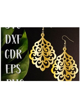 Σετ των 3 Intra απο ξύλο plywood 3mm-4mm πάχος - Σκουλαρίκια Laser Cut , Boho Σκουλαρίκια. Δίασταση 3x3 cm INTRAFABR-99491117