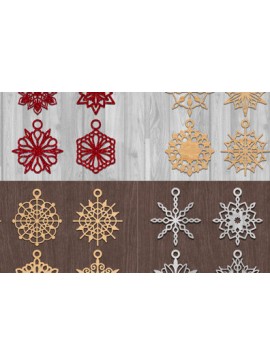 Σετ των 3 Intra απο ξύλο plywood 3mm-4mm πάχος - Σκουλαρίκια Laser Cut  Bundle Δίασταση 3x3 cm INTRAFABR-73558569