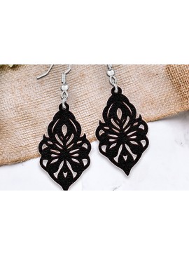 Σετ των 3 Intra απο ξύλο plywood 3mm-4mm πάχος - Σκουλαρίκια Laser cut. Σκουλαρίκια Teadrop  Δίασταση 3x3 cm INTRAFABR-111177852